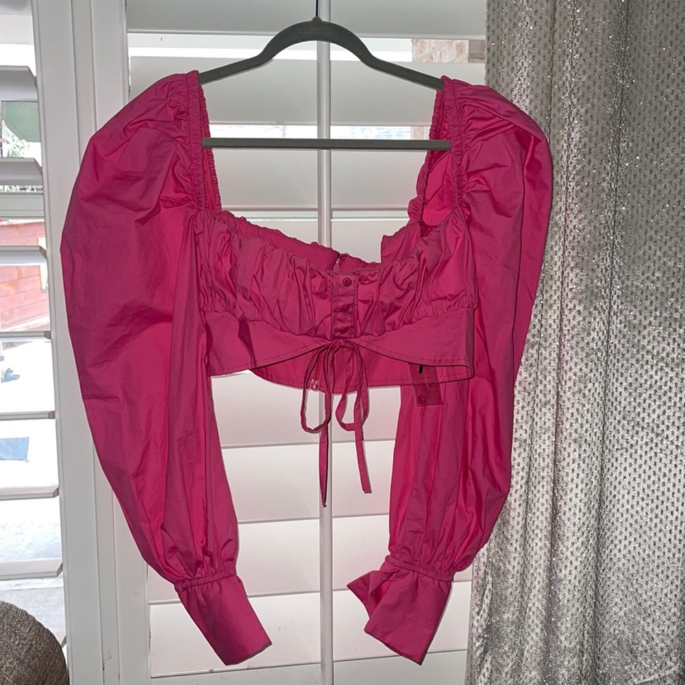 Hot pink crop top fromMistress Rocks